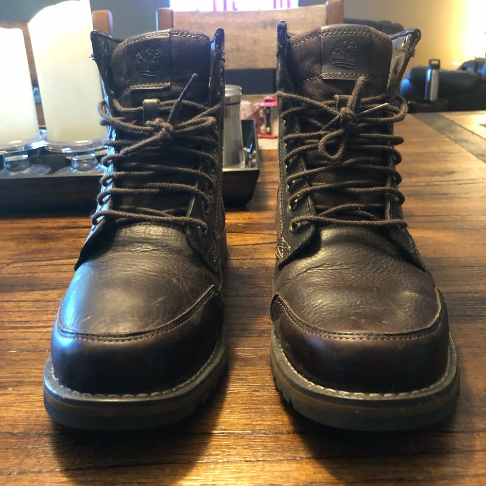 Timberland boots size 9.5 dark brown
